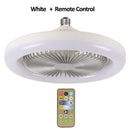 Ceiling Fan With Lights Remote Control E27 Converter Base 30W Smart Remote Control Ceiling Fan With LED Lighting For Living Room - iBuyXi.com