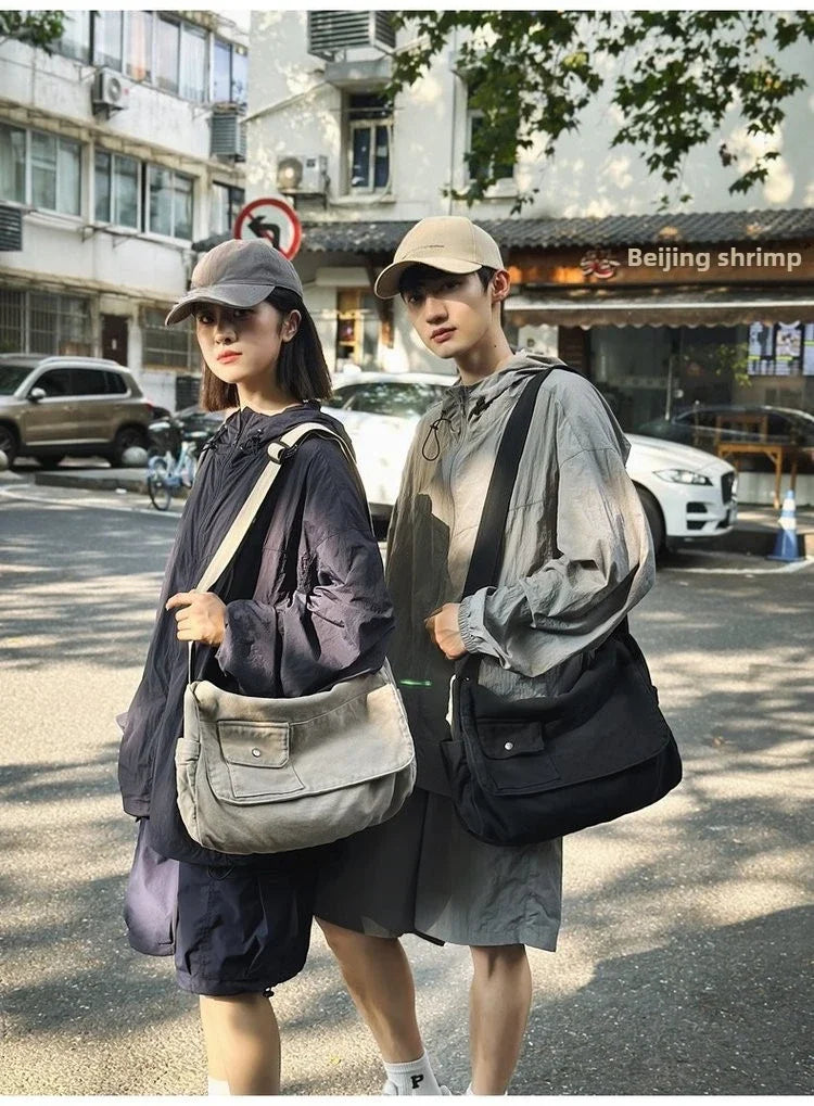 Casual Canvas Messenger Bag