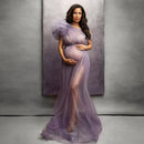 Mesh Single Shoulder Dress For Maternity Photography
