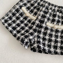Tweed Plaid Two Piece Set Baby Clothes