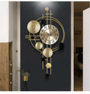 Modern Pointer Gold Metal Art Wall Clock, iBuyXi.com