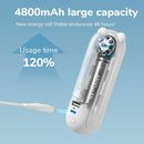Portable Fan Mini Handheld Fan USB 4800mAh Recharge Hand Held Small Pocket Fan with Power Bank Flashlight Feature, ibuyxi.com
