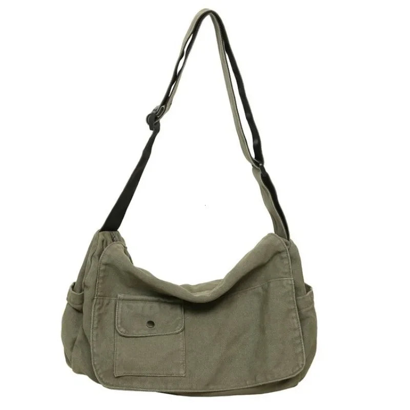 Casual Canvas Messenger Bag