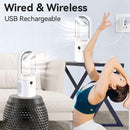 Bladeless Table Fan Portable Cooling & Light - view 5