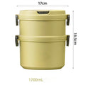 2/3 Layer Morandi Thermal Food Storage Lunch Box iBuyXi.com