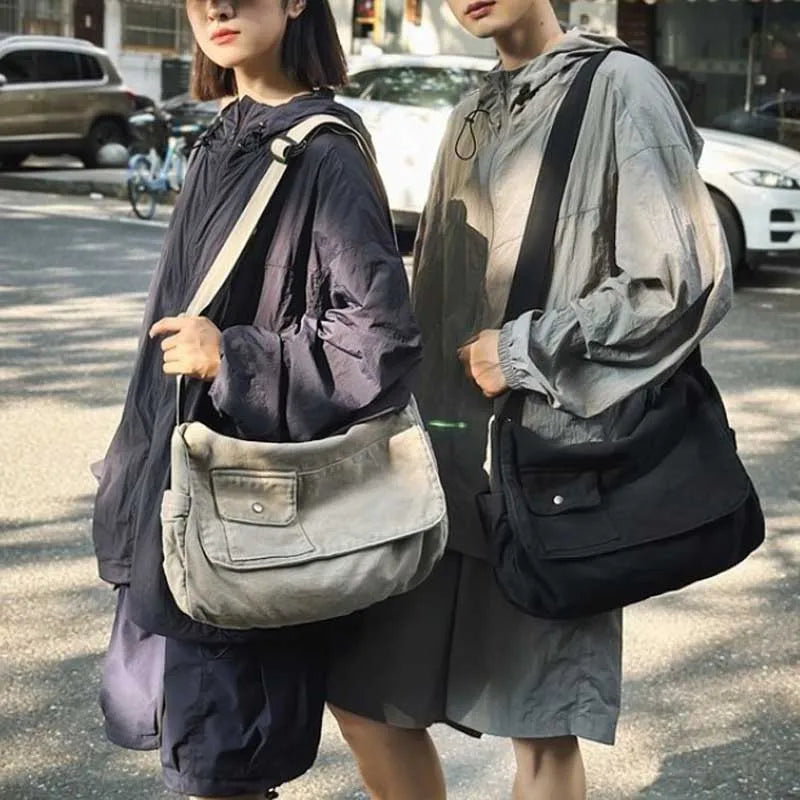 Casual Canvas Messenger Bag