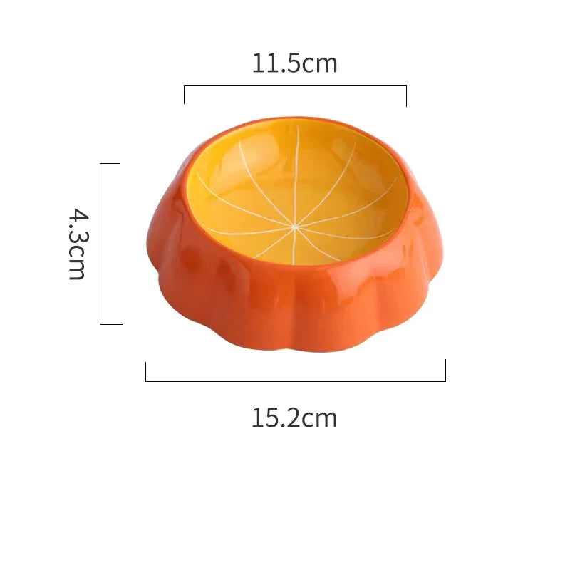 Ceramic Fruit Slice Pet Bowls