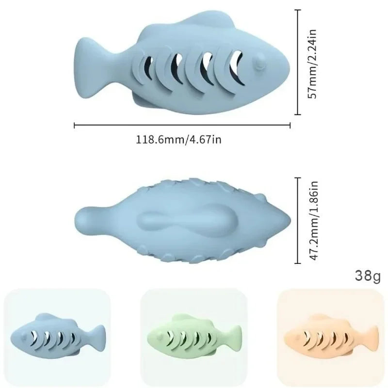 Silicone Fish Cat Treat Dispenser