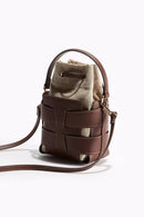 Hollow Out Crossbody Bucket Bag