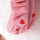 Lovebug Ruffles Waffle Knit Baby Girls Footed Onesie, iBuyXi.com