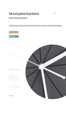 Nordic Creative Rectangular Art Wall Decor Wall Clock, ibuyxi.com