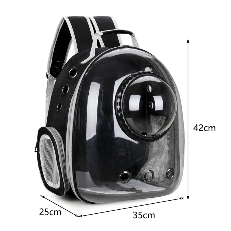 Space Capsule Pet Carrier Transparent Backpack