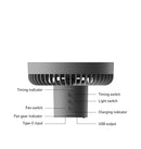 10000mAh Portable Wireless Electric Fan with Tripod Lamp, iBuyXi.com
