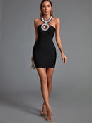 High Quality Black Mini Bodycon Dress, iBuyxi.com