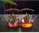 Heat Resistant With Strainer Glass Flower Tea Pot, ibuyxi.com