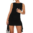 Colorful Bodycon Ruffled Mini Dress, ibuyxi.com