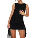 Colorful Bodycon Ruffled Mini Dress, ibuyxi.com