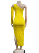 Elegant Style Mesh Patchwork Midi Dress, ibuyxi.com