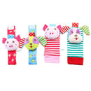 Cute Animals Wrist Rattle and Foot Finder Socks