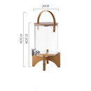 Large Capacity Glass Cold Water Pitcher with Tap - view 2