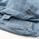 Linen Ruffles Baby Romper