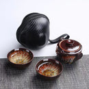 Portable Japanese Ceramic Teapot Cups Set, ibuyxi.com