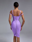Gorgeous Spaghetti Strap Lilac Bodycon Outfit, ibuyxi.com