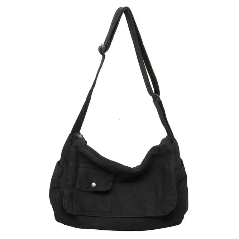 Casual Canvas Messenger Bag