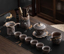 Old Thick Earthenware Tea Cup and Pot - view 6