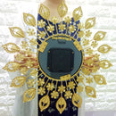 Creative Electronic Iron Golden Wall Clock - view 3