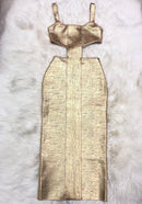 Foiling Evening Glam Bandage Dress, ibuyxi.com