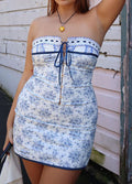 Floral Off Shoulder Printed Stylish Dress