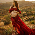 Boho Chiffon Dress For Maternity Photography