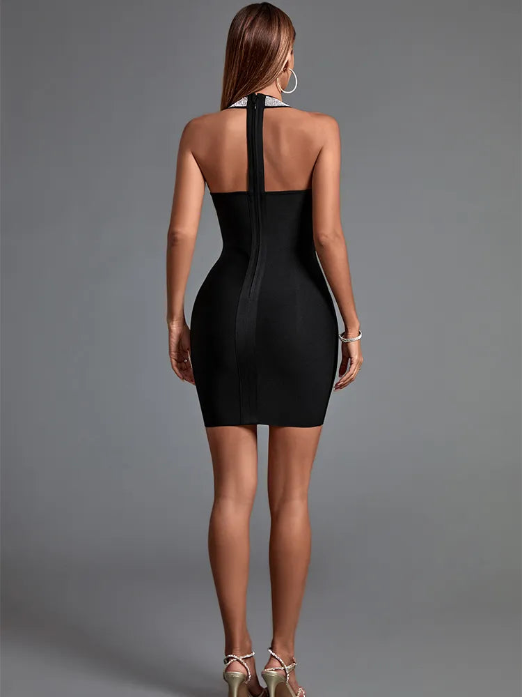 High Quality Black Mini Bodycon Dress, iBuyxi.com