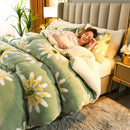 Winter Wildflower Plush Fleece Blanket, iBuyXi.com