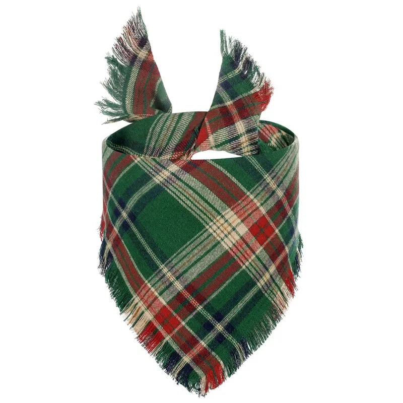 Classic Plaid Large Dog Bandanas