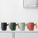 Ceramic Filter Wooden Handle Lid Mug, ibuyxi.com, ibuyxi.com