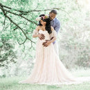 Lace Maternity Maxi Gown