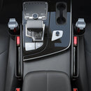 Premium Car Seat Gap Organizer Textured Pu Leather Front Seat Storage Bag with Cup Holder Auto Center Console Crevice Filler, ibuyxi.com
