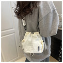 Nylon Drawstring Bucket Bag