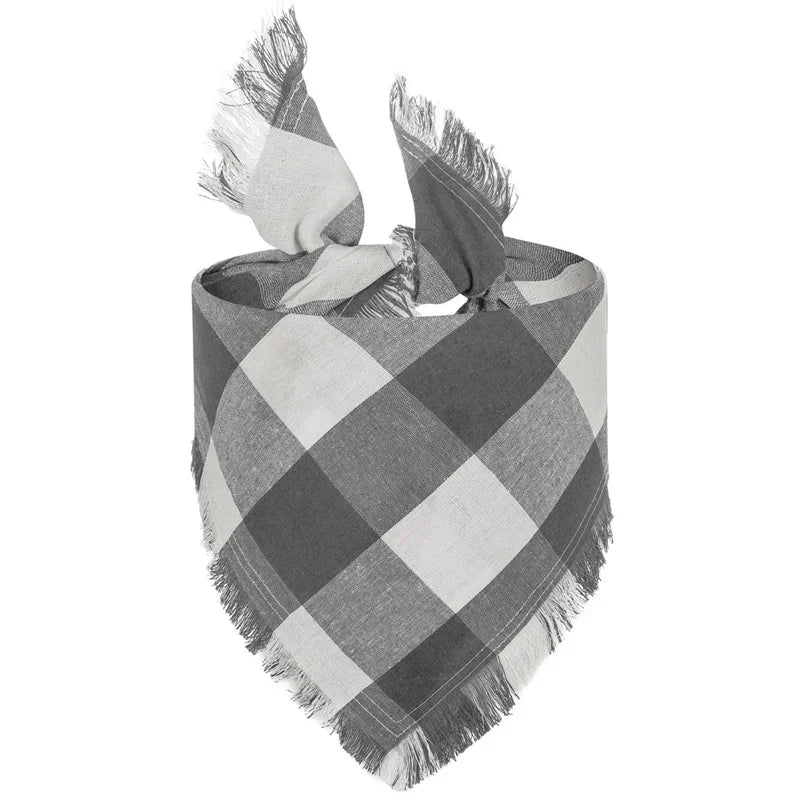 Classic Plaid Large Dog Bandanas