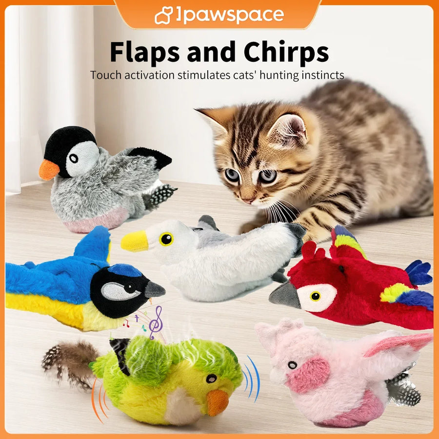 Realistic Birds Interactive Cat Toys