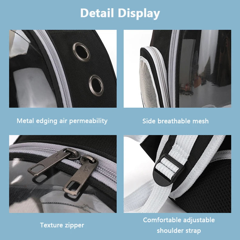 Space Capsule Pet Carrier Transparent Backpack