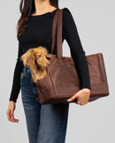 Chocolate Brown Pet Tote Bag, iBuyXi.com