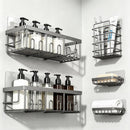 Adhesive Shower Caddy 5-Pack Rustproof Stainless Steel Organizer No Drilling
