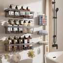 Adhesive Shower Caddy Organizer 6-Pack
