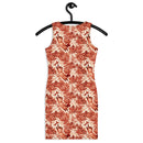 Siamese Cat Floral Bodycon Dress, iBuyXi.com