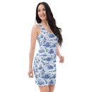Stork Chinoiserie Bodycon Dress