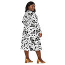 Lovey Eyes Bird Long Sleeve Midi Dress