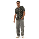 Dark Botanical Men’s Cotton Crew Neck T-Shirt, iBuyXi.com